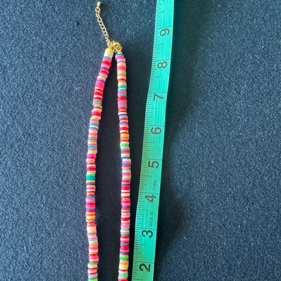 Wear BRACHA Colorful Initial Beaded Necklace( sold separately) this one is “O” - Picture 8 of 11